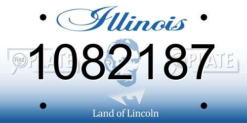 1082187 Illinois License Plate