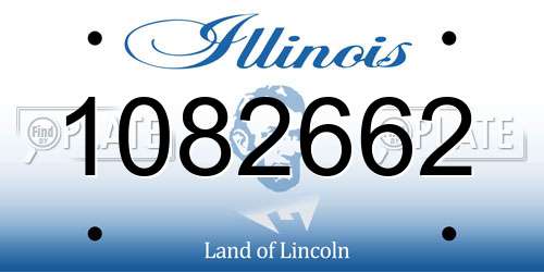 1082662 Illinois License Plate