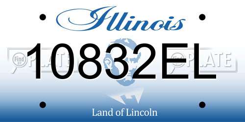 10832EL Illinois License Plate
