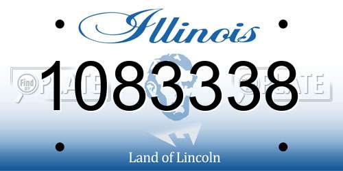 1083338 Illinois License Plate