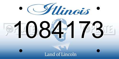 1084173 Illinois License Plate