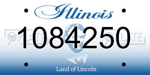 1084250 Illinois License Plate
