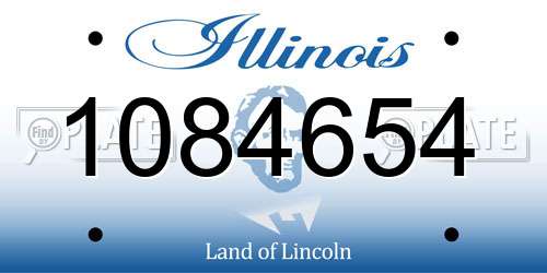 1084654 Illinois License Plate