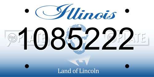 1085222 Illinois License Plate