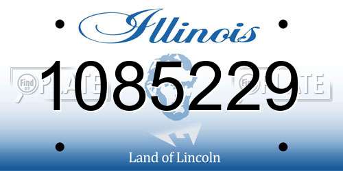 1085229 Illinois License Plate