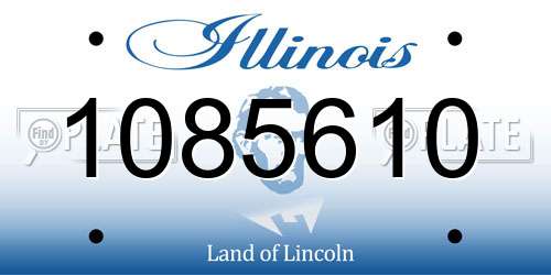 1085610 Illinois License Plate