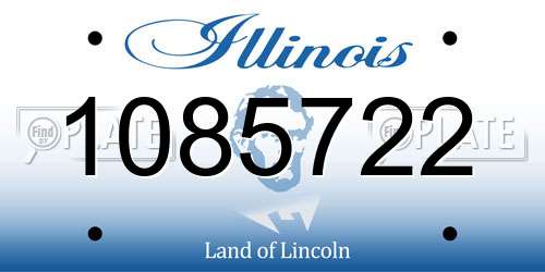 1085722 Illinois License Plate