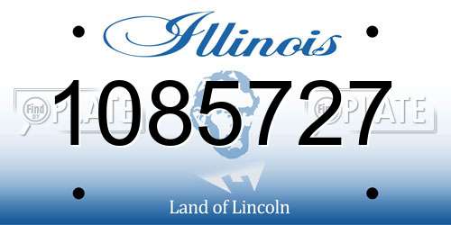 1085727 Illinois License Plate