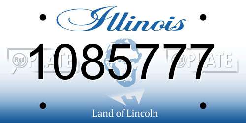 1085777 Illinois License Plate