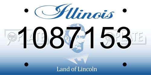 1087153 Illinois License Plate