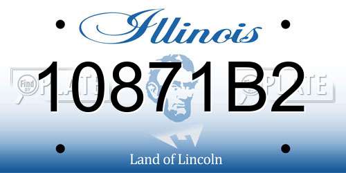 10871B2 Illinois License Plate