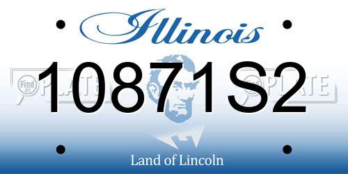 10871S2 Illinois License Plate
