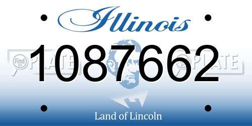 1087662 Illinois License Plate