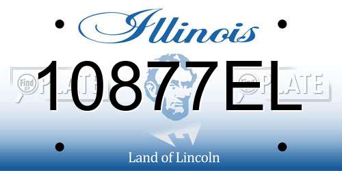 10877EL Illinois License Plate
