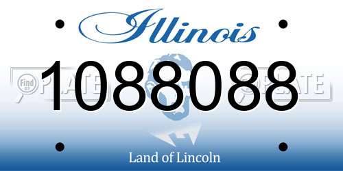1088088 Illinois License Plate