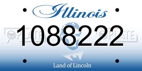 1088222 Illinois License Plate