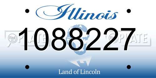 1088227 Illinois License Plate