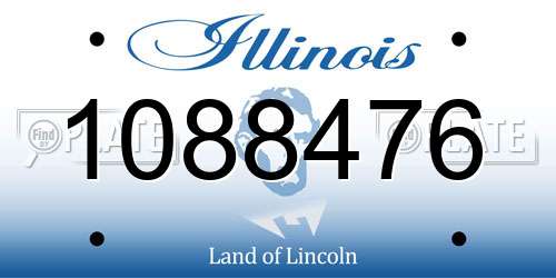 1088476 Illinois License Plate