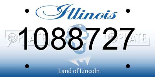 1088727 Illinois License Plate