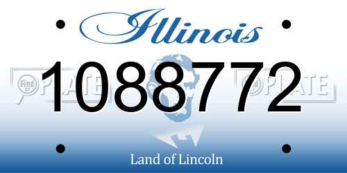1088772 Illinois License Plate