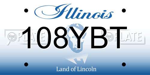 108YBT Illinois License Plate