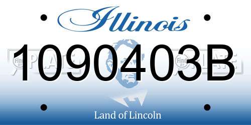 1090403B Illinois License Plate