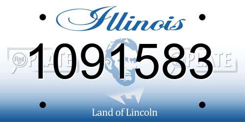1091583 Illinois License Plate