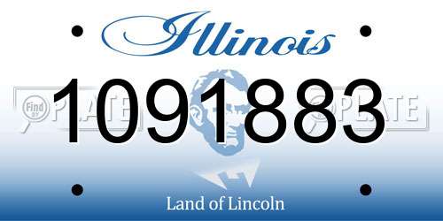 1091883 Illinois License Plate