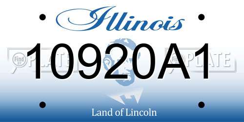 10920A1 Illinois License Plate