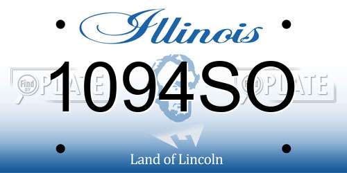 1094SO Illinois License Plate