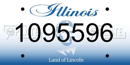 1095596 Illinois License Plate