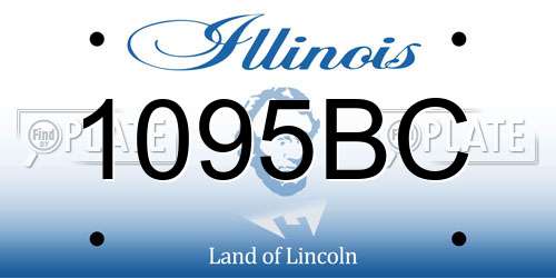 1095BC Illinois License Plate