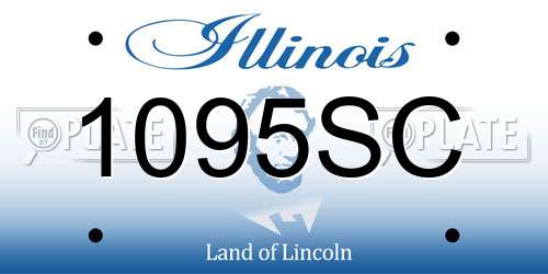 1095SC Illinois License Plate