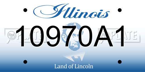 10970A1 Illinois License Plate