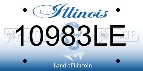 10983LE Illinois License Plate
