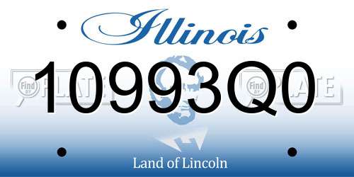10993Q0 Illinois License Plate