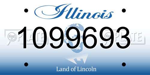 1099693 Illinois License Plate