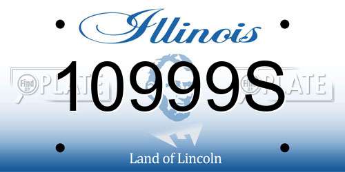 10999S Illinois License Plate