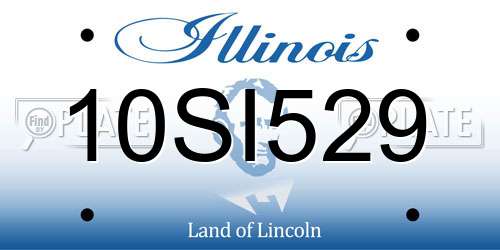 10SI529 Illinois License Plate