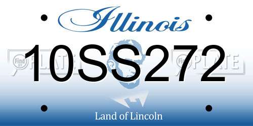 10SS272 Illinois License Plate