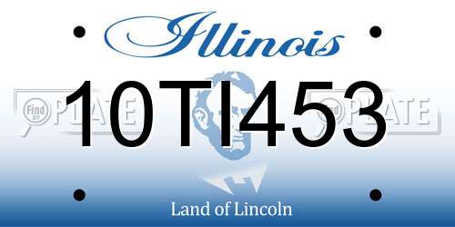 10TI453 Illinois License Plate