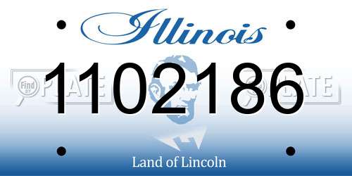 1102186 Illinois License Plate