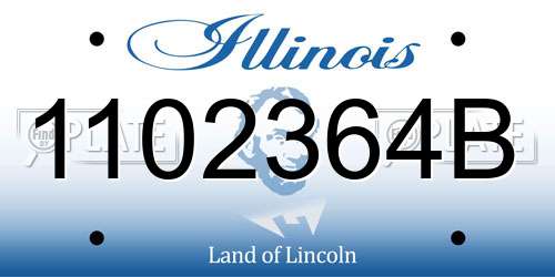 1102364B Illinois License Plate