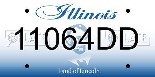 11064DD Illinois License Plate