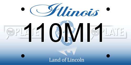 110MI1 Illinois License Plate