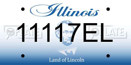 11117EL Illinois License Plate
