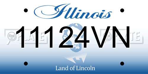 11124VN Illinois License Plate