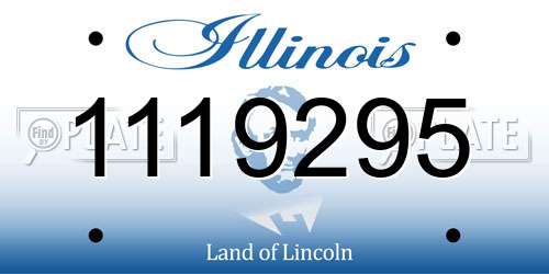 1119295 Illinois License Plate