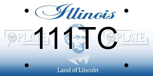111TC Illinois License Plate