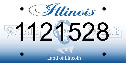 1121528 Illinois License Plate